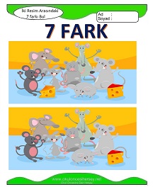 İki Resim Arasındaki Farkı Bul Etkinliği